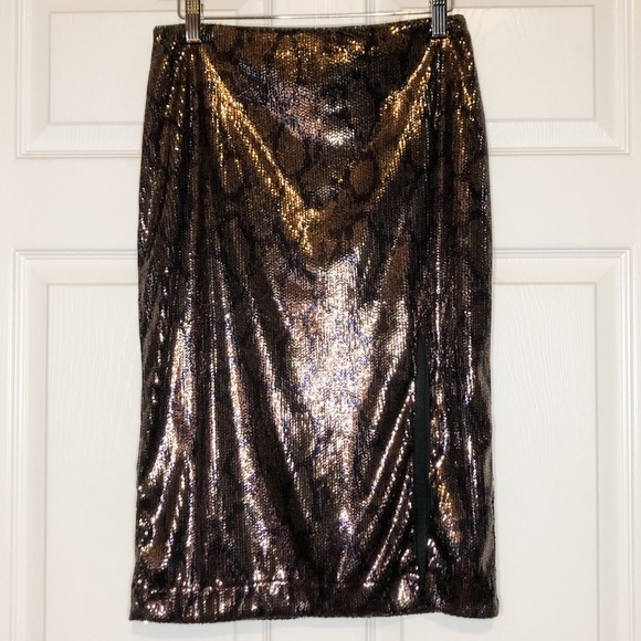 Python Sequin Skirt w/Slit | Medium | NWT - Picture 8 of 9